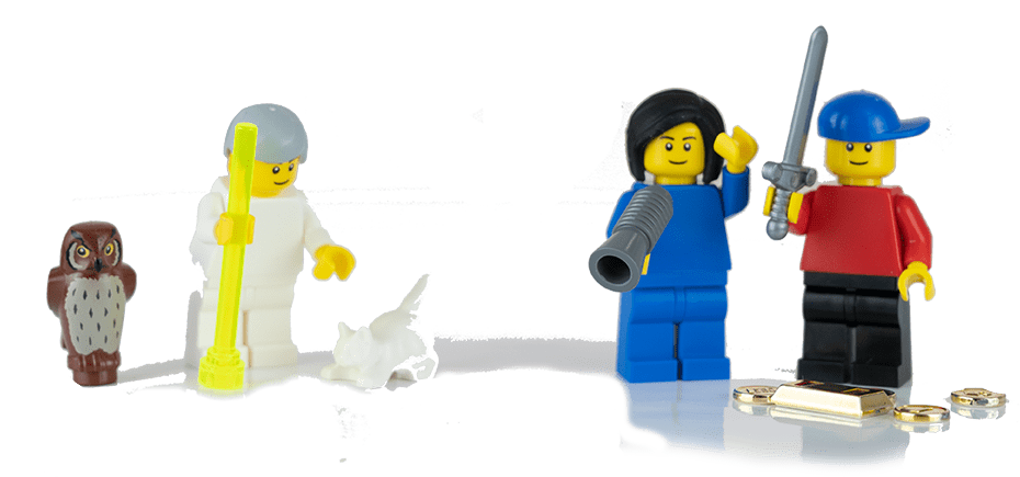 3C - successful guidance of hero and heroine by sage symbolised by Lego® figure